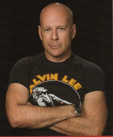 Bruce Willis in Alvin Lee t-shirt